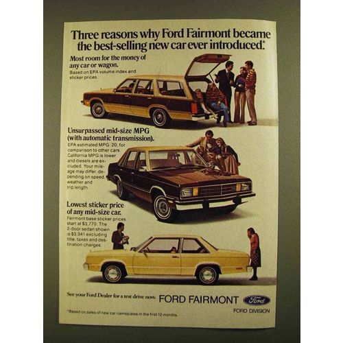 1979 Ford Fairmont Ad - Best-Selling Ever Introduced