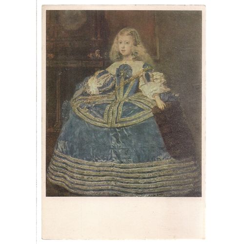 A YOUNG GIRL by Velasquez unused vintage postcard #