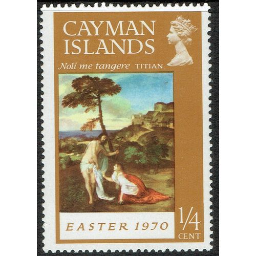 Cayman Islands 1970 Easter ¼c Yellow Brown SG264 MM