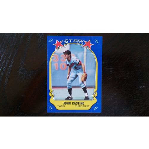 1981 Fleer Star Sticker Card # 112 John Castino Excellent (5) Minnesota Twins