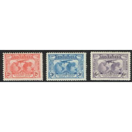 Australia 1931 Kingsford Smith Flights set 3v SG121-123 MM