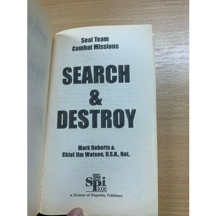 1994 "SEAL TEAM COMBAT MISSIONS: SEARCH & DESTROY" WAR FICTION PB BOOK (P2)