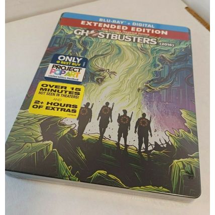 Ghostbusters (2016) Steelbook (Blu-ray)NEW (Sealed)..Box Packing w/Track