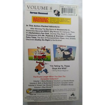 The Adventures of Rocky and Bullwinkle! VHS - SEALED! Fast Free Shipping!!!