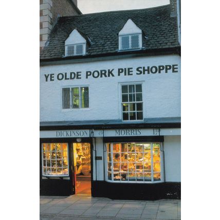 Ye Olde Pork Pie Shoppe Oldest Bakery Leicester Rare Postcard