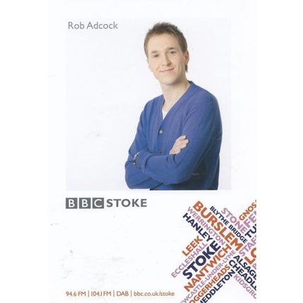 Rob Adcock BBC Radio Stoke Cast Card Photo