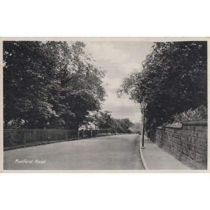 Radford Road Warwickshire Real Photo Old Postcard