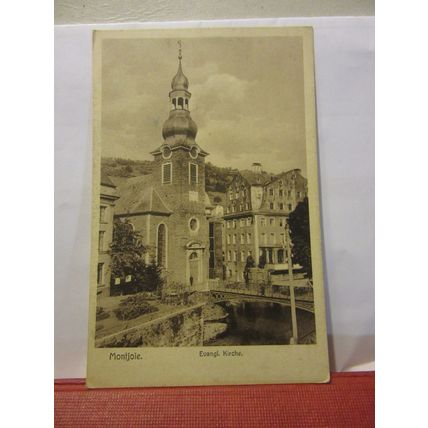 EVANGL KIRCHE, MONTJOIE, GERMANY unused antique postcard #