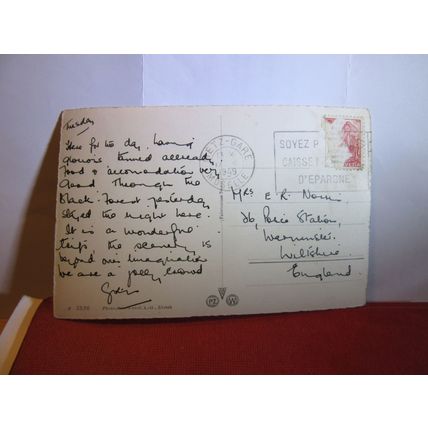 SCHAFFHAUSEN, SWITZERLAND used vintage postcard RP 1949 pm #