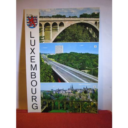 multiview, Bridges. LUXEMBOURG, unused postcard #