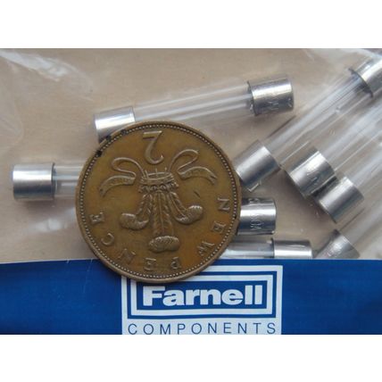 1.5A 250V 1.25” 32mm Quick Blow Fuses, Farnell Pack of 10 New Old Stock