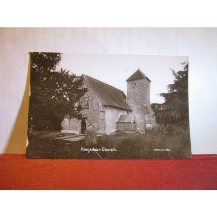 KINGSDOWN CHURCH, KENT unused antique postcard RP by H. Bros. =