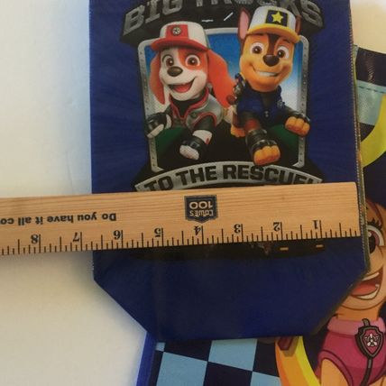 New Paw Patrol Heroes 13'' x 12'' x 6'' Reusable Tote Bag & 2 Small 9'' x 7'' Ba