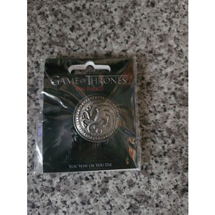 Official HBO New Game Of Thrones You Win Or You Die Pin Badge Sealed