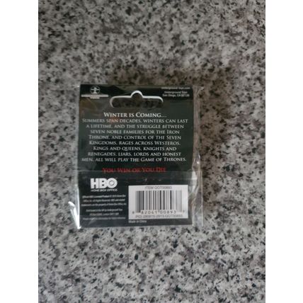 Official HBO New Game Of Thrones You Win Or You Die Pin Badge Sealed