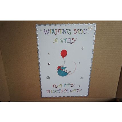 RATTY BIRTHDAY RAT BIRTHDAY BOX DECORATED GIFT BOX WITH RAT-TASTIC TREATS