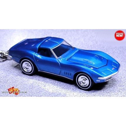 RARE KEYCHAIN BLUE CHEVY CORVETTE C3 CUSTOM Ltd Ed.❤️GREAT GIFT❤️