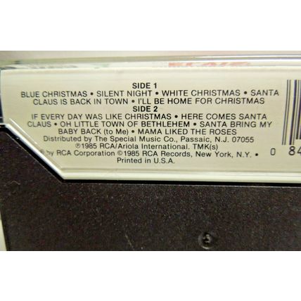 Elvis Presley- Elvis’ Christmas Album Cassette. 1985 RCA. Vintage