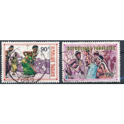 Spirit Dances: 60f & 190f- Togo 1992 - F H - MiNr 2191 & 2193
