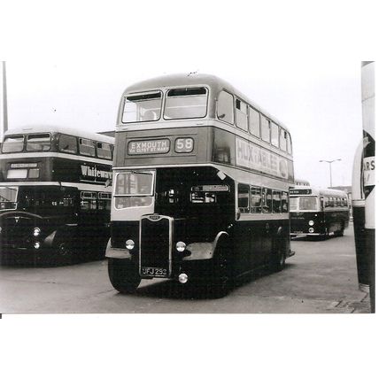 Black & White Photograph of Exeter Corporation Transport - UFJ 293