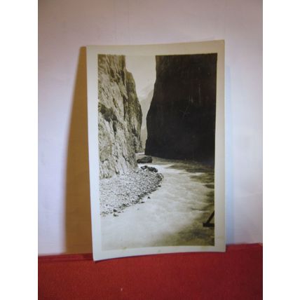 AARESCHLUCT BEI MAIRINGEN, SWITZERLAND unused antique postcard RP =