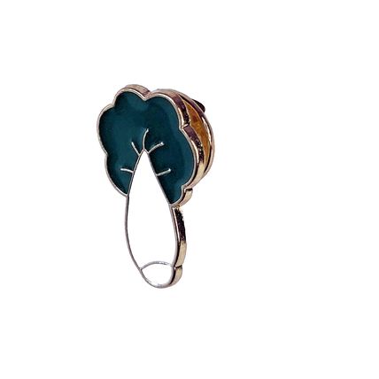 Leek/White Radish Enamel Pin Badge Cartoon Style Lapel 1.4 cm X 2.2 cm BA196
