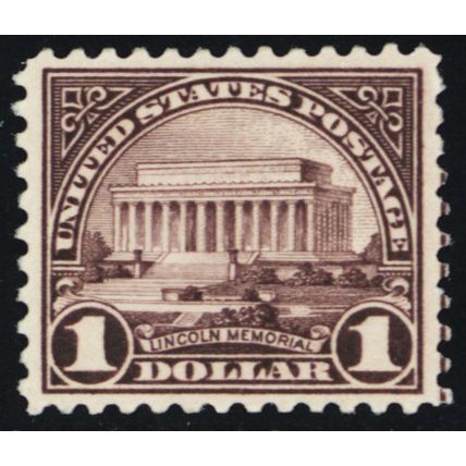 571, Mint VF NH $1 Lincoln Memorial Stamp SCV $70 - Stuart Katz