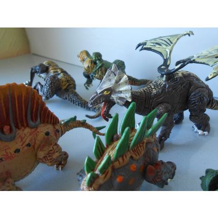 Vintage Dinosaur Bundle Dinosaurs Figures Toys Plastic Interchangeable Parts