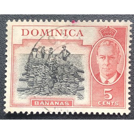 DOMINICA 1951 SG 125 USED 5c