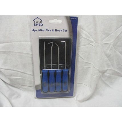 4 Pc Mini Pick and Hook Set O-Ring Seal Puller Tool Remover Extractor