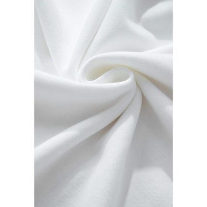 White Contrast Rainbow Trim Drop Shoulder Pullover Sweatshirt