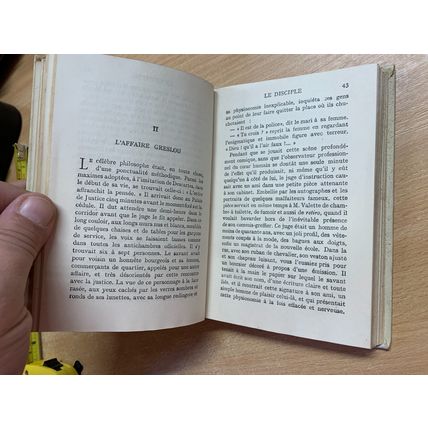 c1917 PAUL BOURGET "LE DISCIPLE" FRENCH FICTION ANTIQUE NELSON HB BOOK (P3)