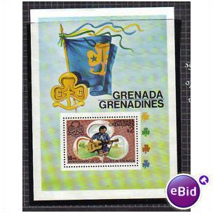 1976 GRENADINES GIRLES GUIDES MINISHEET MNH