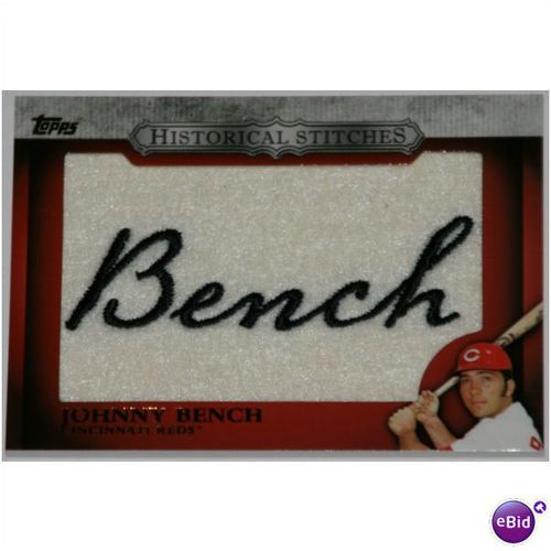 2012 Topps Historical Stitches - #HS-JB - Johnny Bench