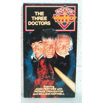 DOCTOR WHO ' VHS ' THE 3 DOCTORS : Jon Pertwee P.Troughton W.Hartnell