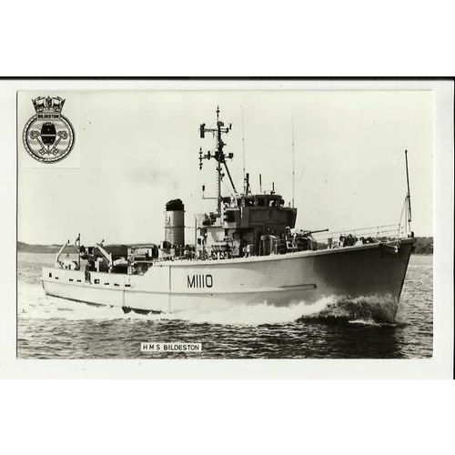 Naval HMS BILDESTON Postcard