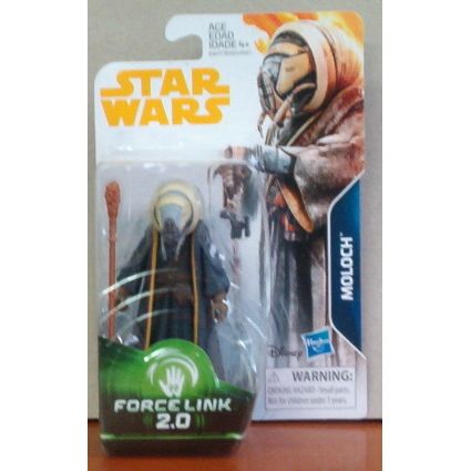 STAR WARS ' Force Link ' MOLOCH figure (yellow card)