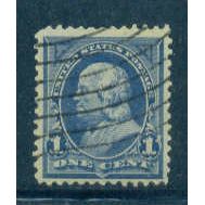 Used 264 1c Benjamin Franklin Fine M02737