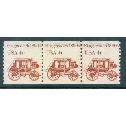 1898Av 4c Stagecoach Fine MNH Dry Gum PNC 4/3 W0502