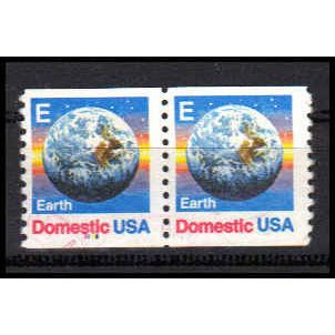 Used 2279 25c E Earth Very Fine CNP Left 2222 PA1058