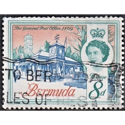 BERMUDA, 1962-68 8d General Post Office, SG 169 (Scott 181), used.