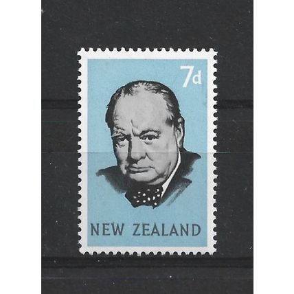 NewZealand.Churchill Commemoration stamp.Mounted Mint.Aug23b