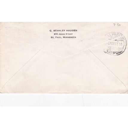 United States 1941 Mailed from Ice Palace St Paul Winter Carnival written VGC