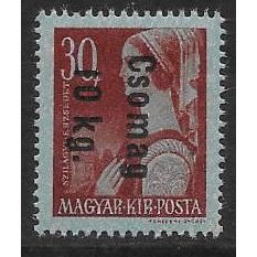 Mi 877 (**): Csomag 10kg on 30 f. brown-red Overprinted Defin.: Women, wmk. X