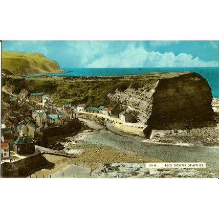 Yorkshire STAITHES Beck Mouth Postcard (Harvey Barton 59140)