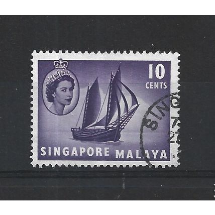 Singapore.SG44 10c Timber Tongkong.Fine Used.Jun25