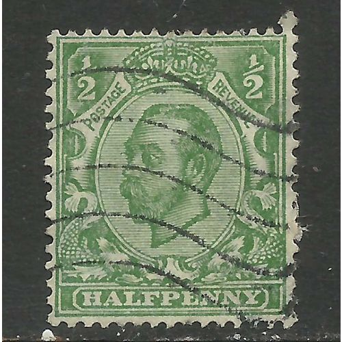 GB 1912 KGV 1/2 Green Downey head Wmk 103. ( K23 )