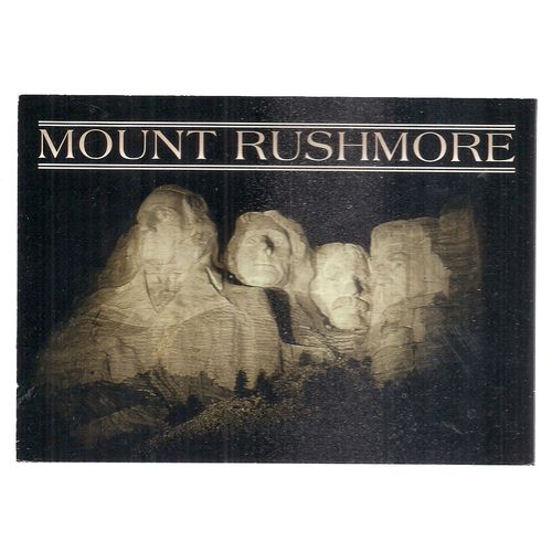 MOUNT RUSHMORE NATIONAL MEMORIAL, SOUTH DAKOTA. USA. used postcard 1999 pm #