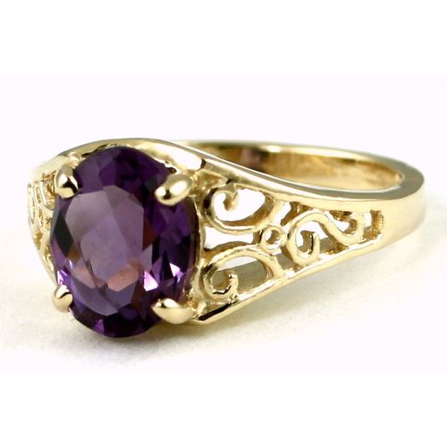 Amethyst, 10KY Gold Ring, R005