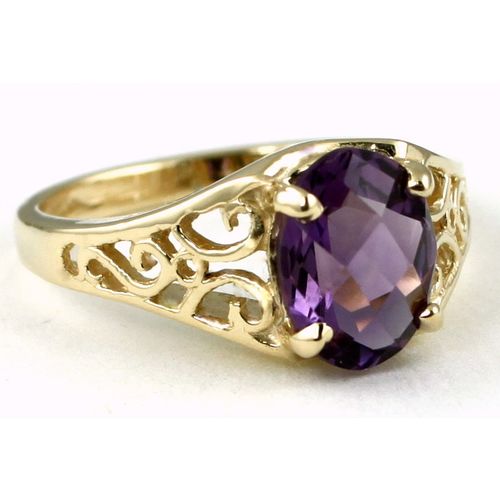 Amethyst, 10KY Gold Ring, R005